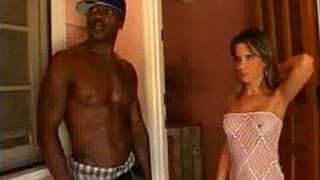 White whore and Big black rod hardcore sex porn video